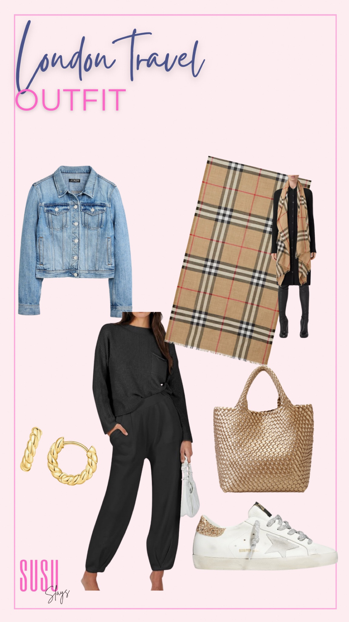 We are going to London! 
I wanted a travel outfit that was comfortable but chic for when we arrive. 
This set from Amazon paired with classic accessories is perfect! 

#LTKtravel #LTKstyletip #LTKover40