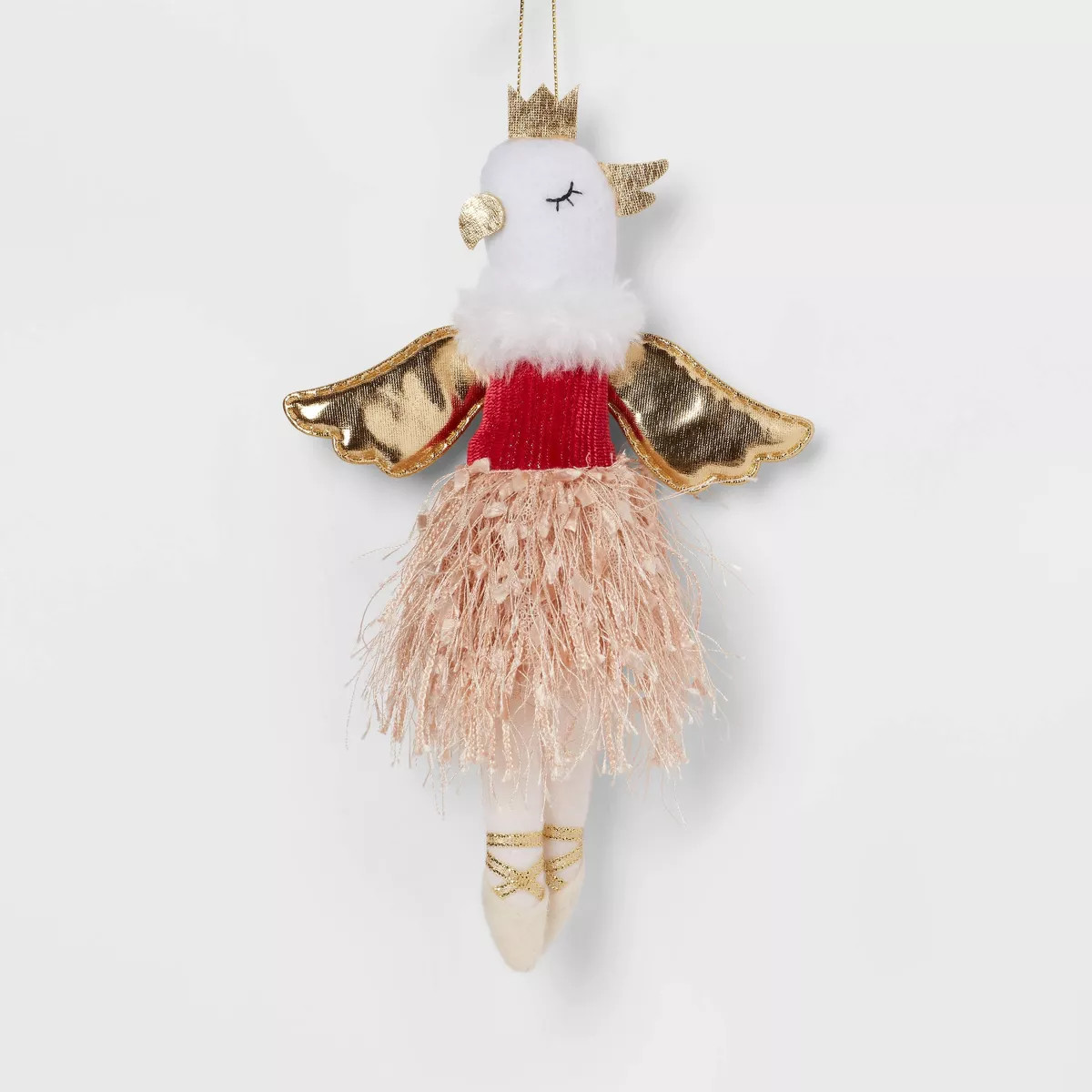 Fabric Ballerina Dove Christmas Tree Ornament - Wondershop™: Indoor Polyester Decoration, 8.25"... | Target