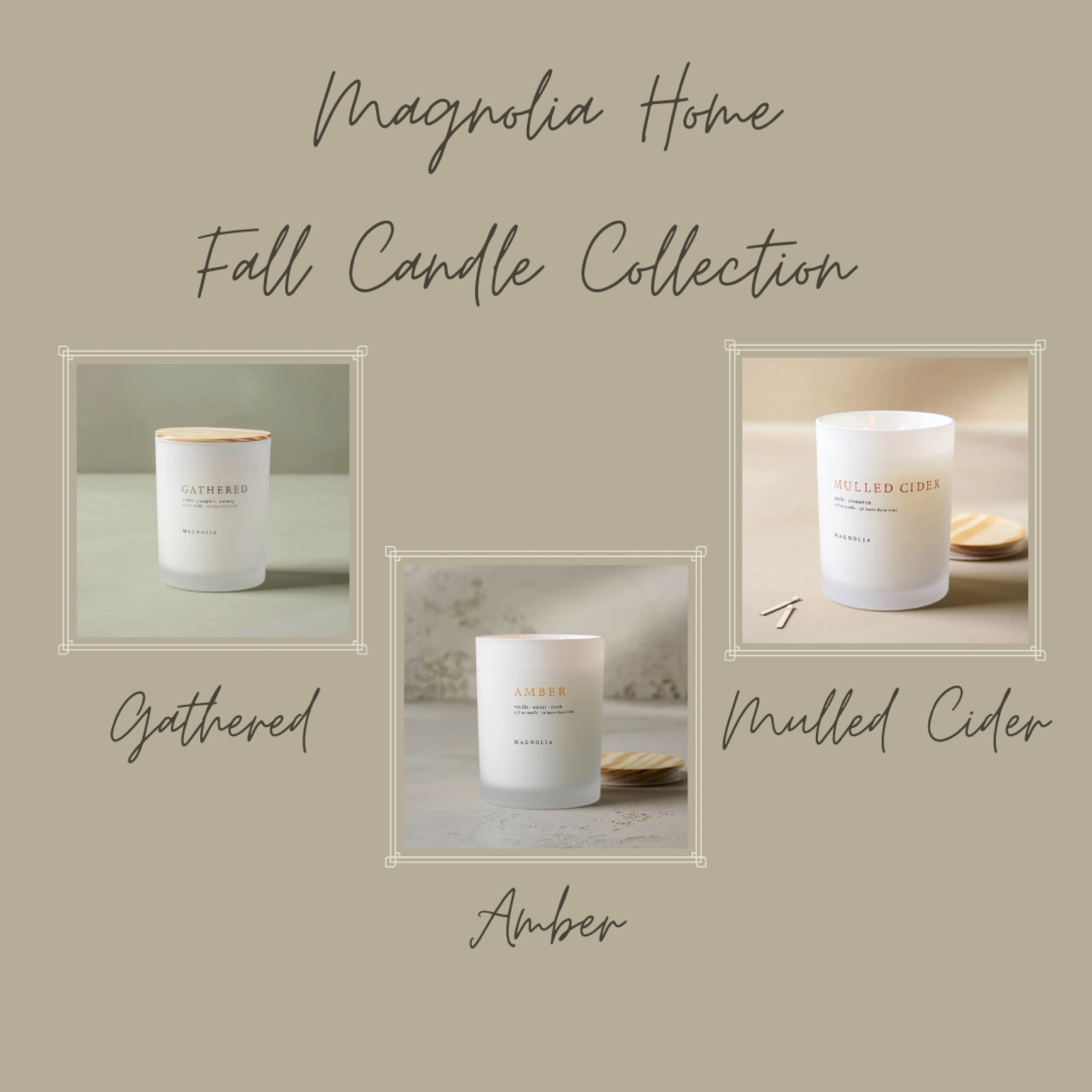 Fall is in the air!! Celebrate this new season with one of these amazing fall candles! 🕯️ #magnolia #fallcandle #fallisintheair

#LTKSeasonal #LTKunder50 #LTKhome