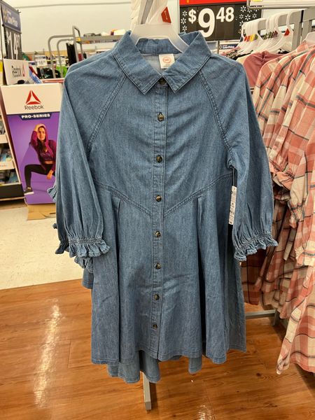 Walmart girls denim dress perfect for family photos 

#LTKfindsunder50 #LTKkids