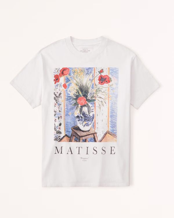 Oversized Boyfriend Matisse Graphic Tee | Abercrombie & Fitch (US)