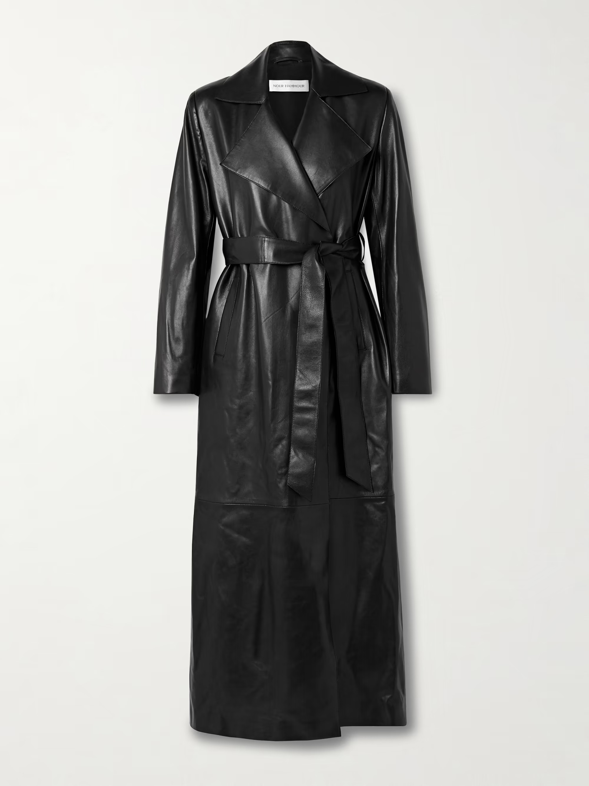 Kasha belted leather trench coat | NET-A-PORTER (UK & EU)