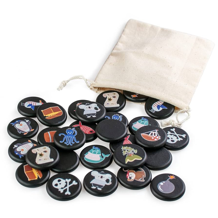 Ulanik Pirate Treasure Matching Memory Game for Toddlers Age 3 + Year Old Preschool Wooden Board ... | Amazon (US)