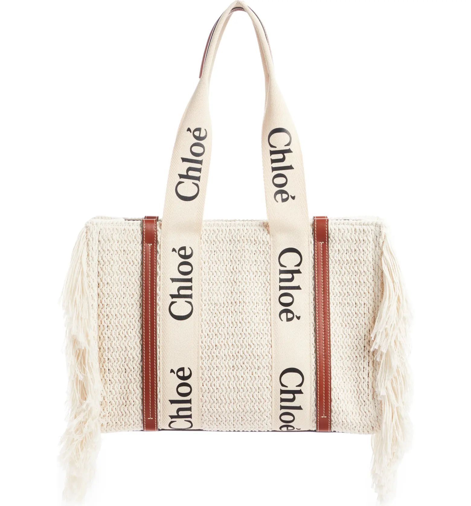 Chloé Medium Woody Cotton Knit Tote | Nordstrom | Nordstrom