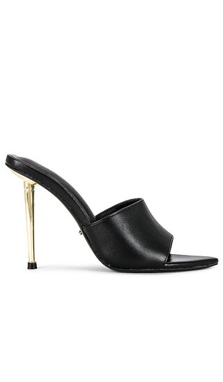 Mylo Mule in Black Nappa & Gold | Revolve Clothing (Global)