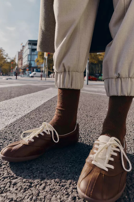 SOCKEN AUS BAUMWOLLE MIT RAUTENMUSTER | Zara DE