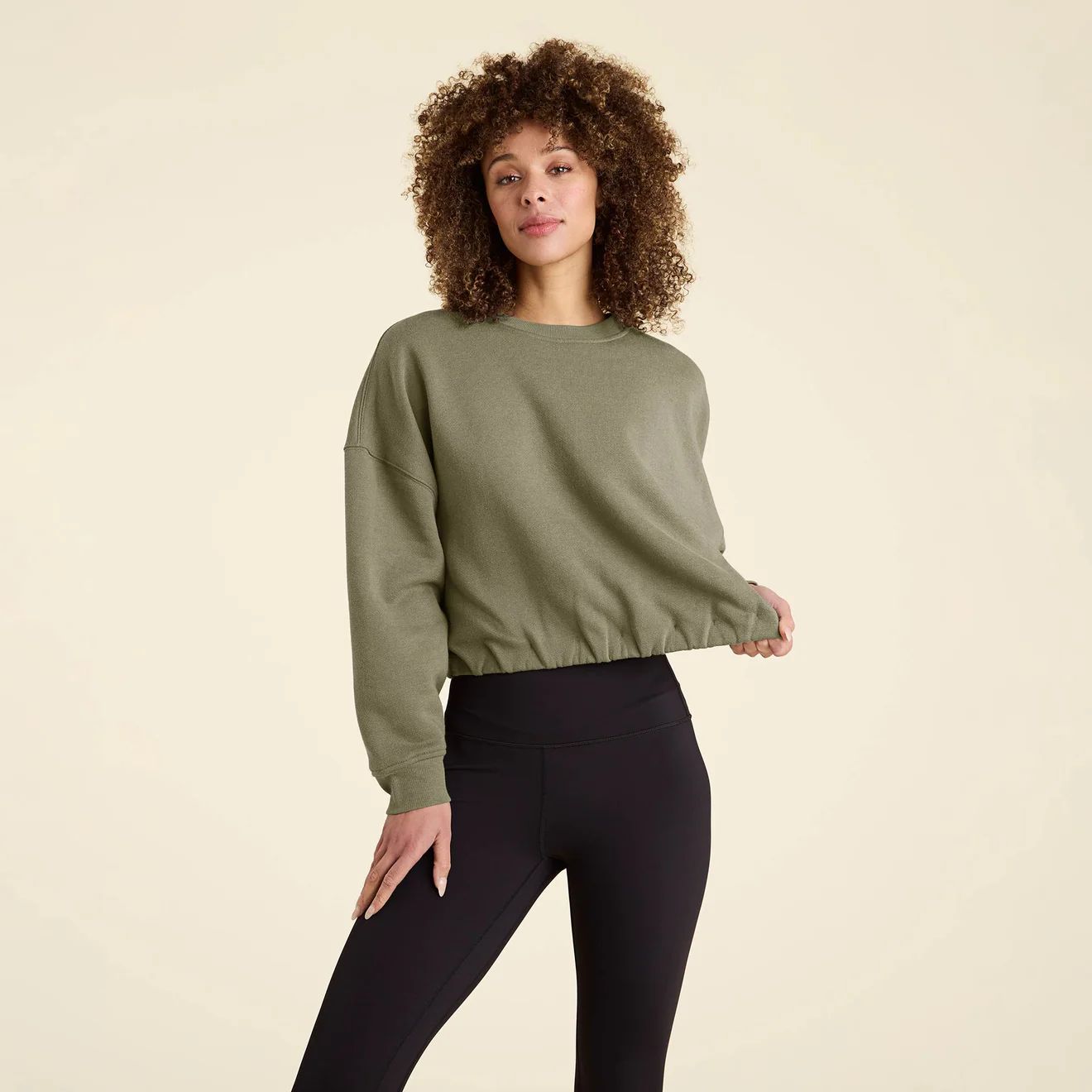 Cinch Waist Sweatshirt | nuuds