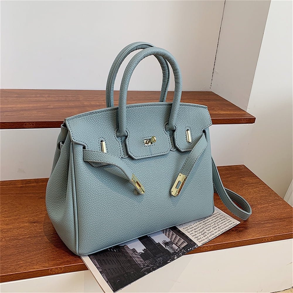 BESTSPR Women's Leather Handbags Platinum Lychee Tote Bags | Walmart (US)