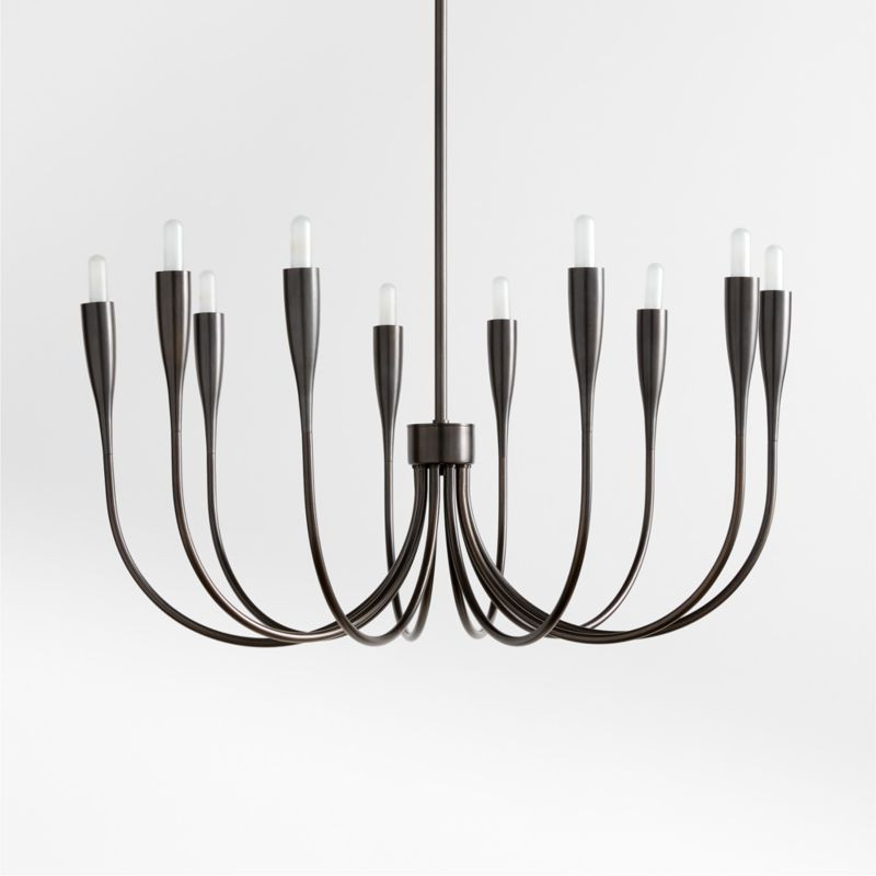 Iiona Small Black Chandelier Light + Reviews | Crate & Barrel | Crate & Barrel