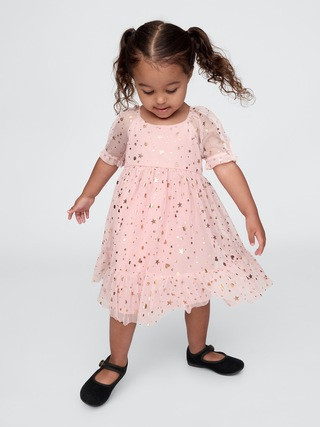 babyGap Metallic Tulle Dress | Gap (US)