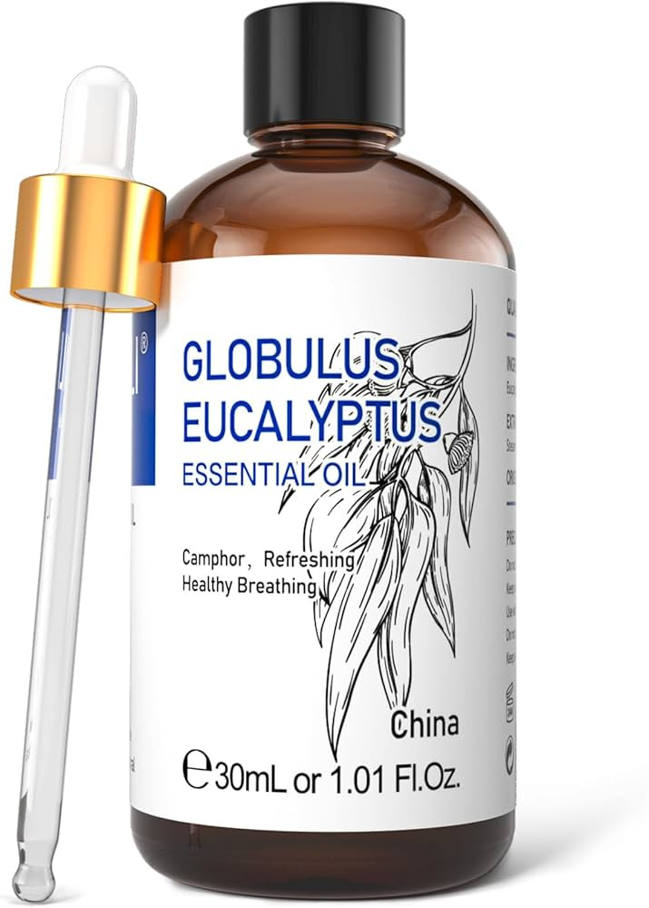 HIQILI Eucalyptus Essential Oil 1 Fl Oz, 100% Pure Natural Therapeutic Grade, Premium Grade Glass... | Amazon (US)