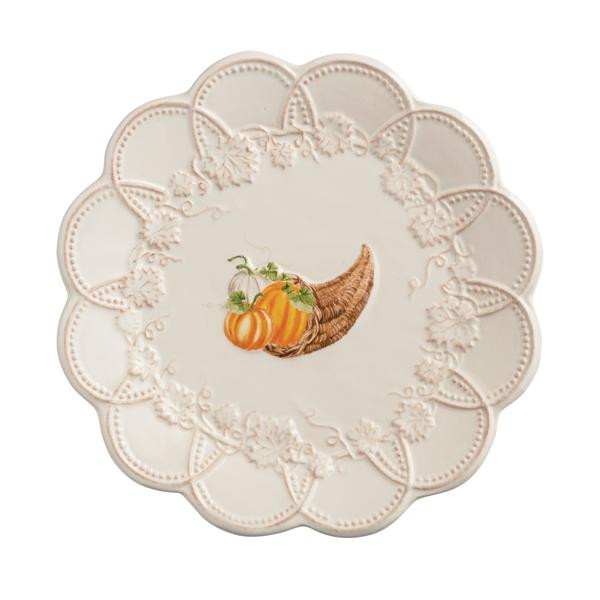 Cornucopia Salad Plate | Mud Pie