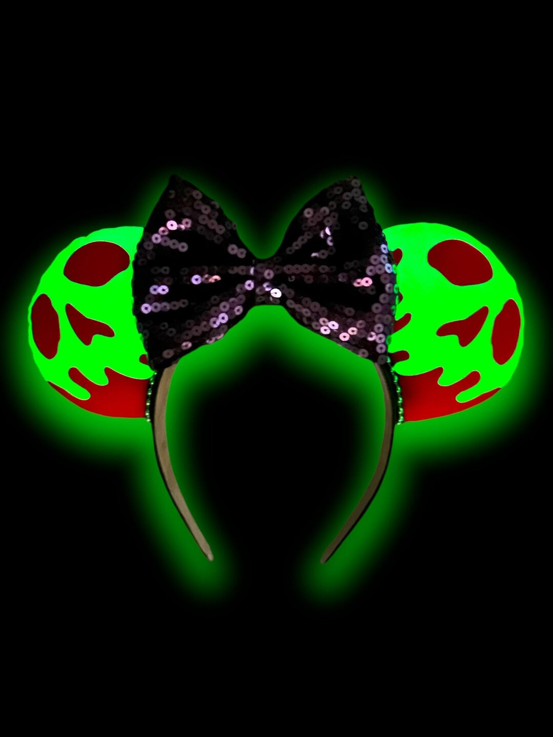 Glow in the Dark Poison Apple Ears, Villain Ears, Halloween Ears, Disney Ears - Etsy | Etsy (US)