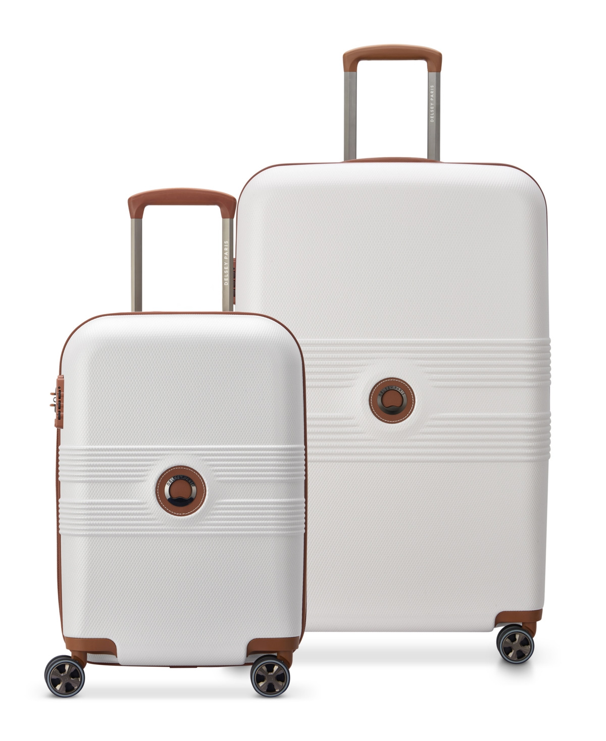 Delsey Paris Flanerie Carry-On and Large Spinner Set - Champagne | Macy's