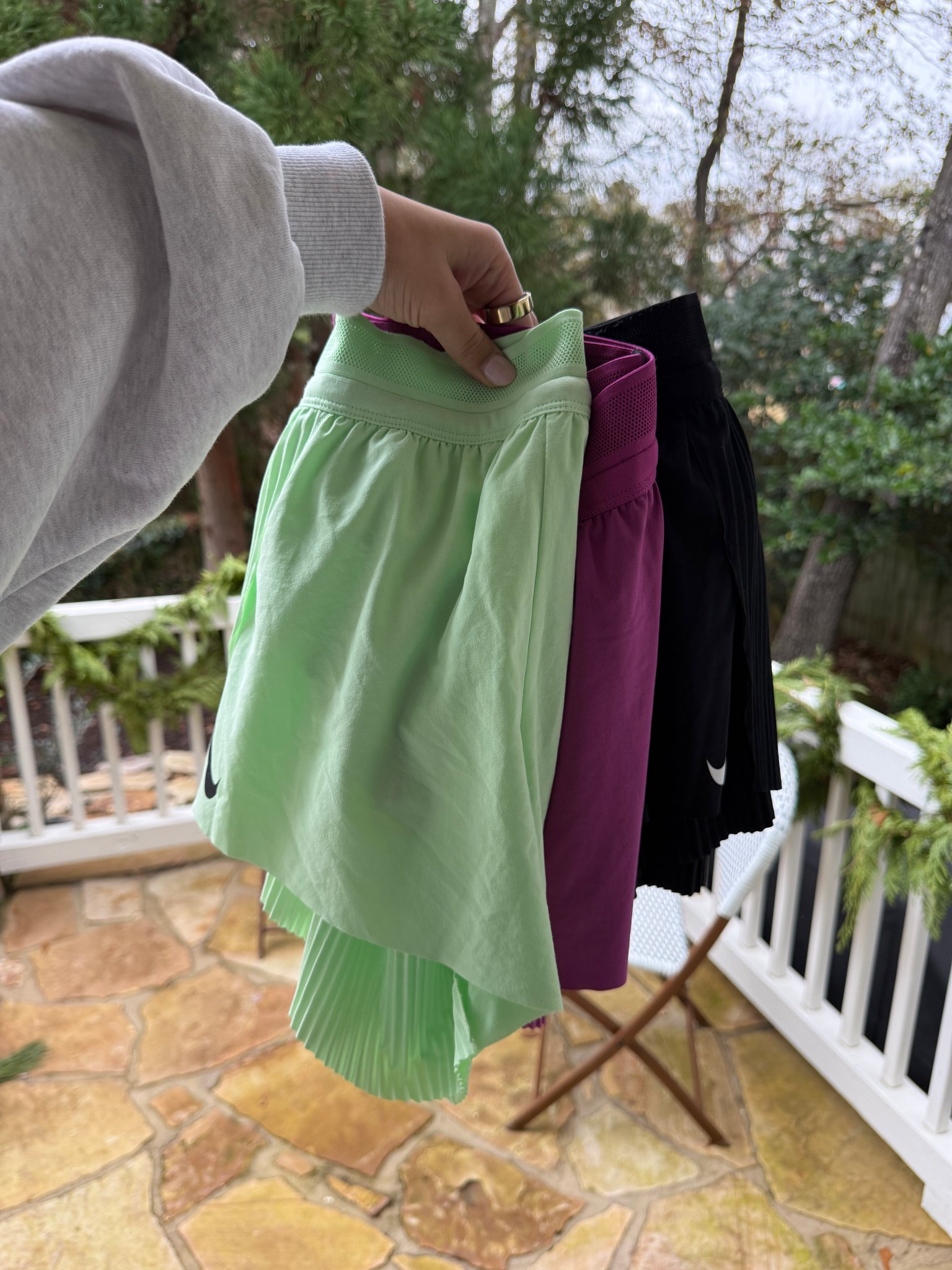 Not just one but three pairs… wearing size S/M 