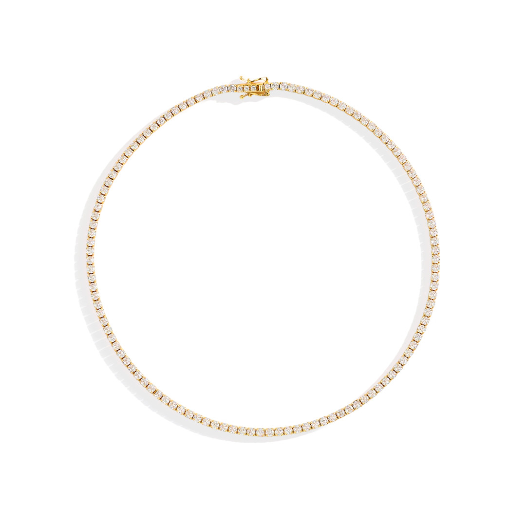 3mm Tennis Necklace | Mint & Lily
