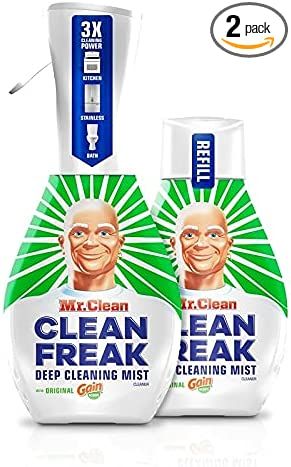 Mr. Clean Freak Deep Cleaning Mist Multi-Surface Spray with Gain Original Bundle, 1 Starter + 1 R... | Amazon (US)