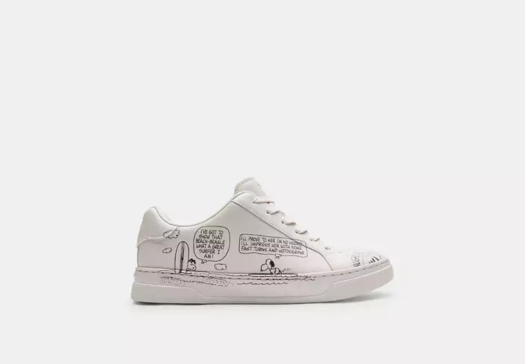 Coach X Peanuts High Line Sneaker With Newspaper Print | Coach (US)