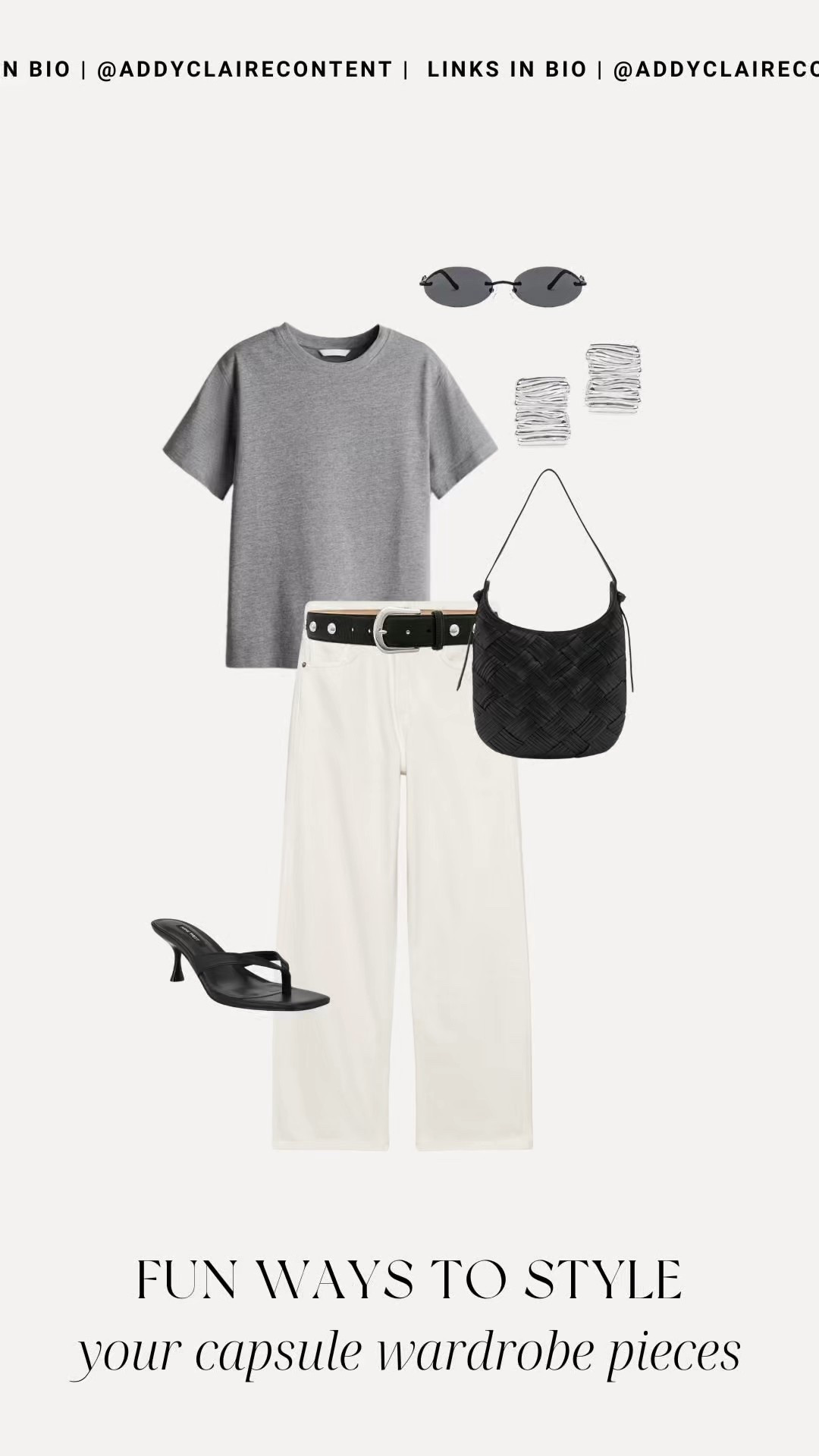 How to Style Your Capsule Wardrobe Pieces Idea FT: sneakers, capsule wardrobe basics, denim jeans, blazer outfit, trendy sunglasses, streetwear, minimalist outfit #OOTD #sneakerstyle #springOOTD #airportoutfit #classoutfit #summeroutfit 

 

#LTKSeasonal #LTKFindsUnder50 #LTKStyleTip