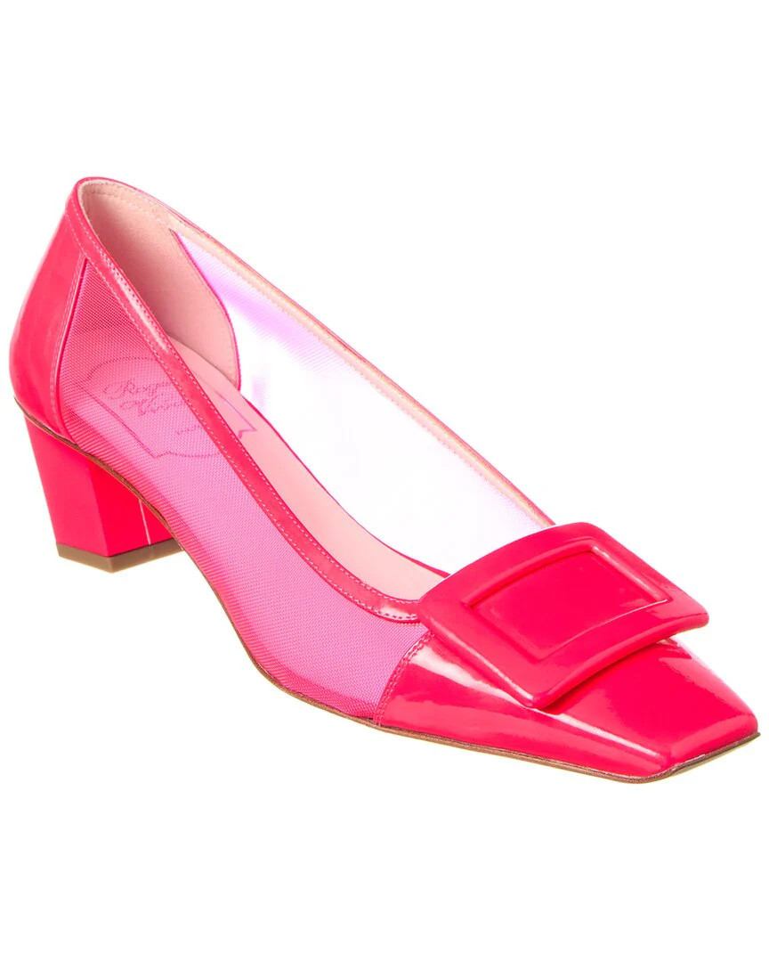 Roger Vivier Mesh & Leather Pump | Shop Simon
