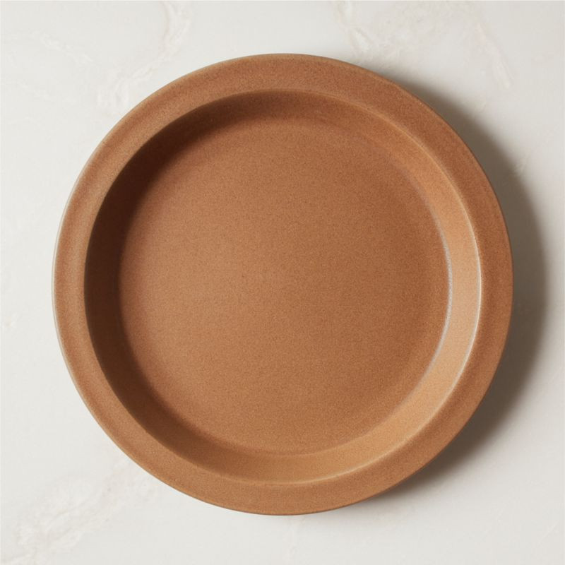 Swoon Modern Brown Dinner Plate + Reviews | CB2 | CB2