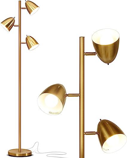 Brightech Jacob - LED Reading and Floor Lamp for Living Rooms & Bedrooms - Classy, Mid Century Mo... | Amazon (US)