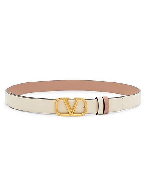 Reversible VLogo Leather Belt | Saks Fifth Avenue