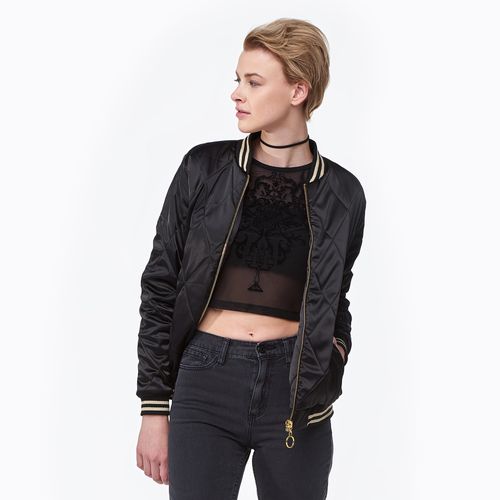 MinkPink Embroidered Bomber - Womens - Black | Six:02