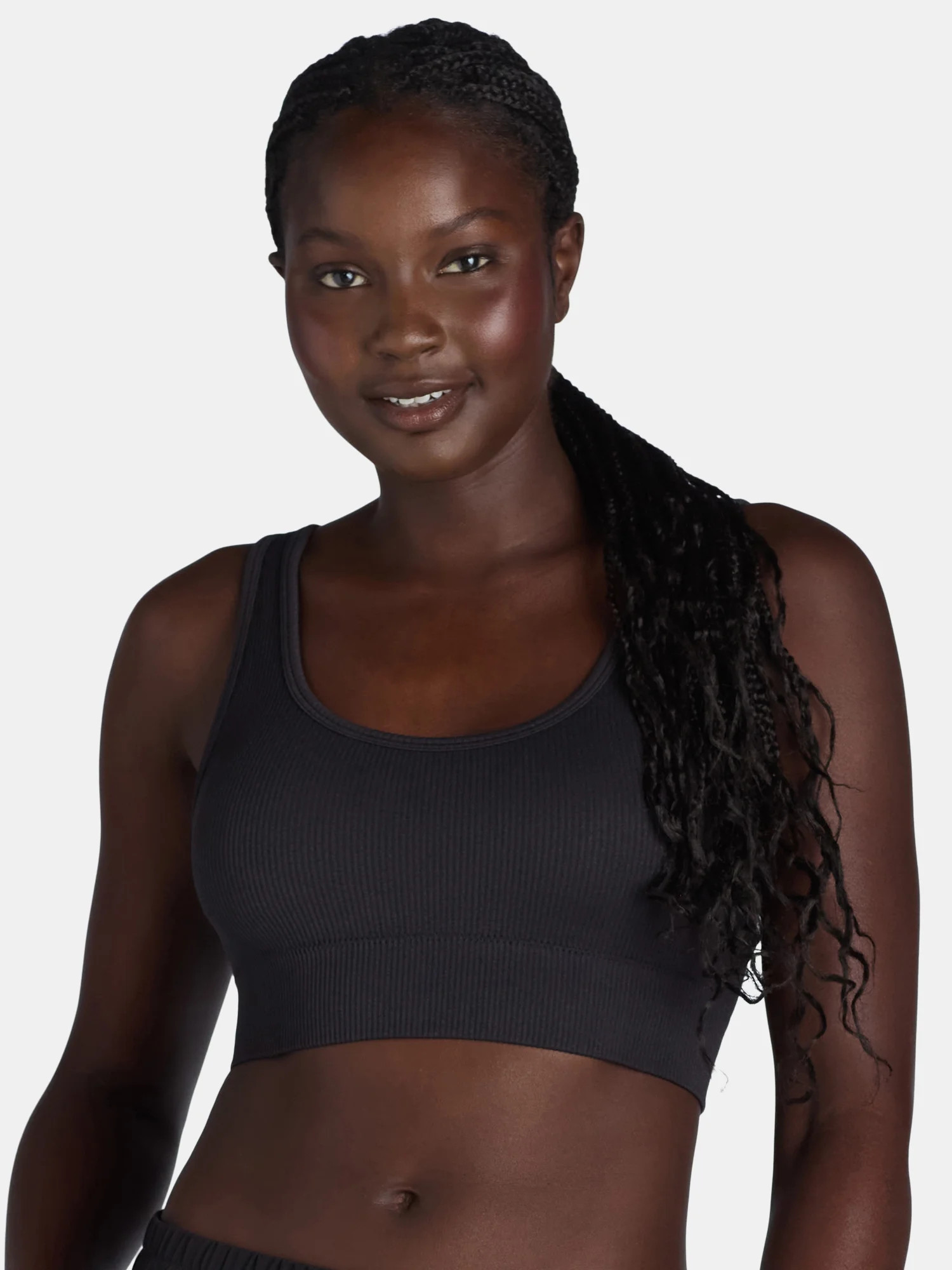 No Boundaries Women's Double Scoop Seamless Bra, Sizes XS-3XL | Walmart (US)