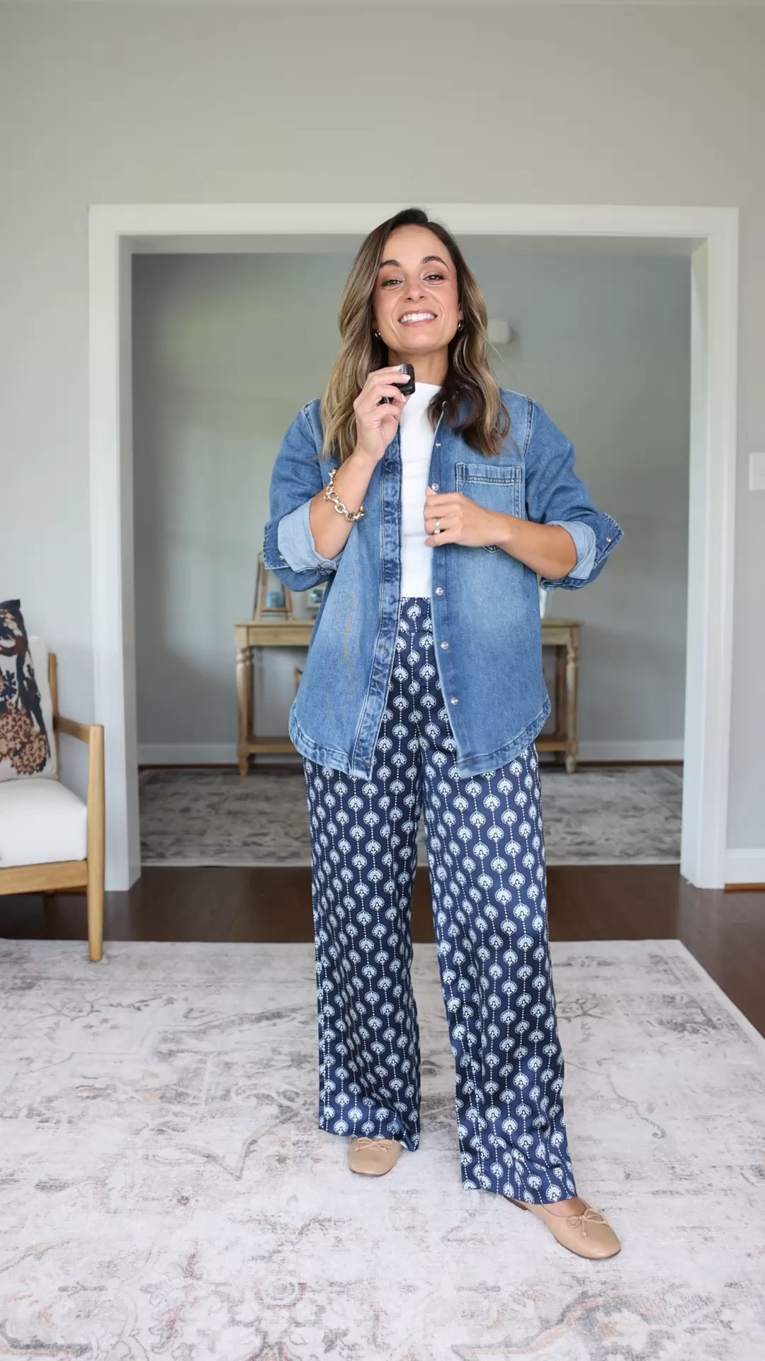 I think these pants are fun and also comfortable for a teacher with a casual dress code. They don’t wrinkle easily or cling. 

Pants: petite xxs 10” rise 27.5” inseam
T-shirt: xs 
Denim top (sadly sold out)
Shoes: true to size 

Teacher outfits series, comfortable pants for petites, petite outfits

#LTKPetite #LTKWorkwear