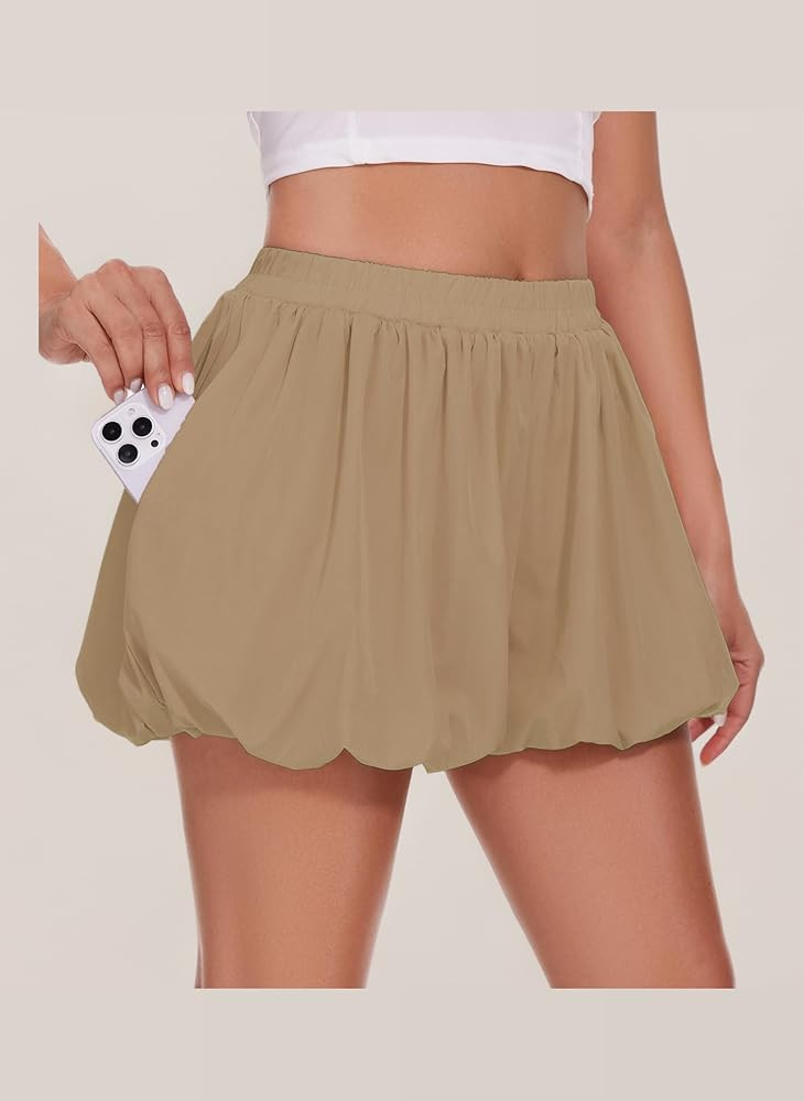 Damen-Shorts, l\u00e4ssig, Sommer, lockere Passform, Workout, athletisch, weites Bein, Ballon, be... | Amazon (DE)