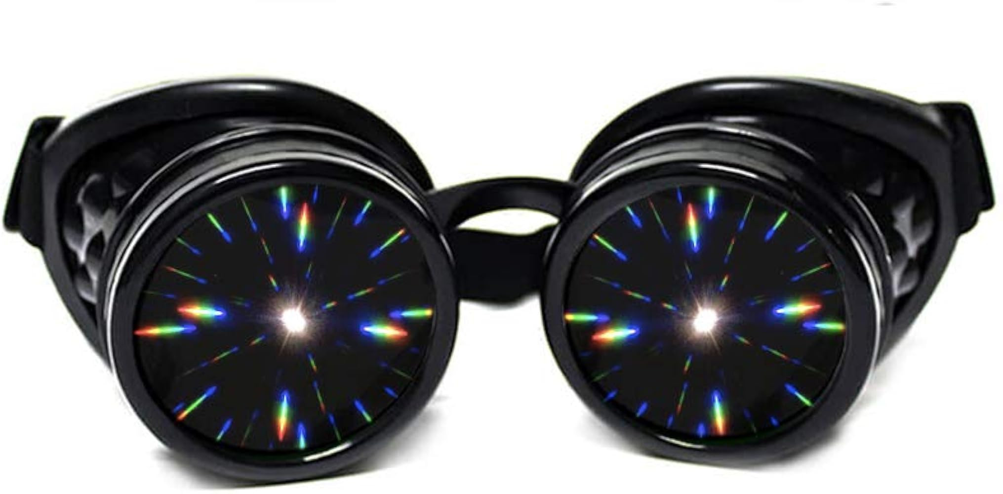 GloFX Black Padded Diffraction Goggles, Tinted Lenses, Limited Edition – Raves, EDM Festival Ac... | Amazon (US)