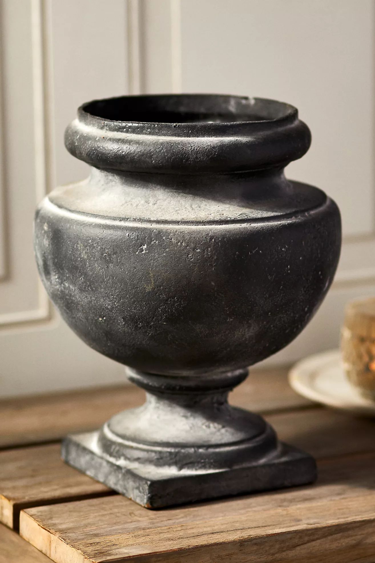 Rounded Cast Iron Urn Planter | Anthropologie (US)
