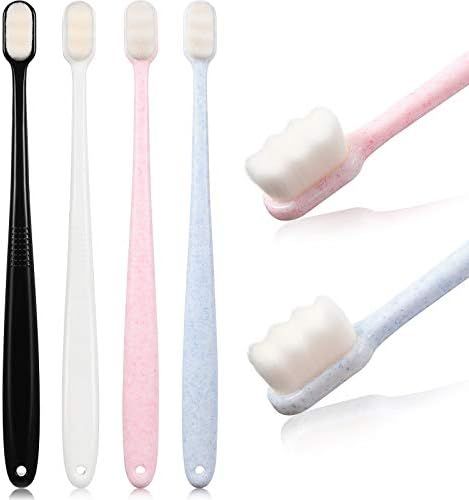 20000 Bristle Toothbrush Extra Soft Micro-Nano Manual Toothbrush for Fragile Gums Adult Kid Children | Amazon (US)