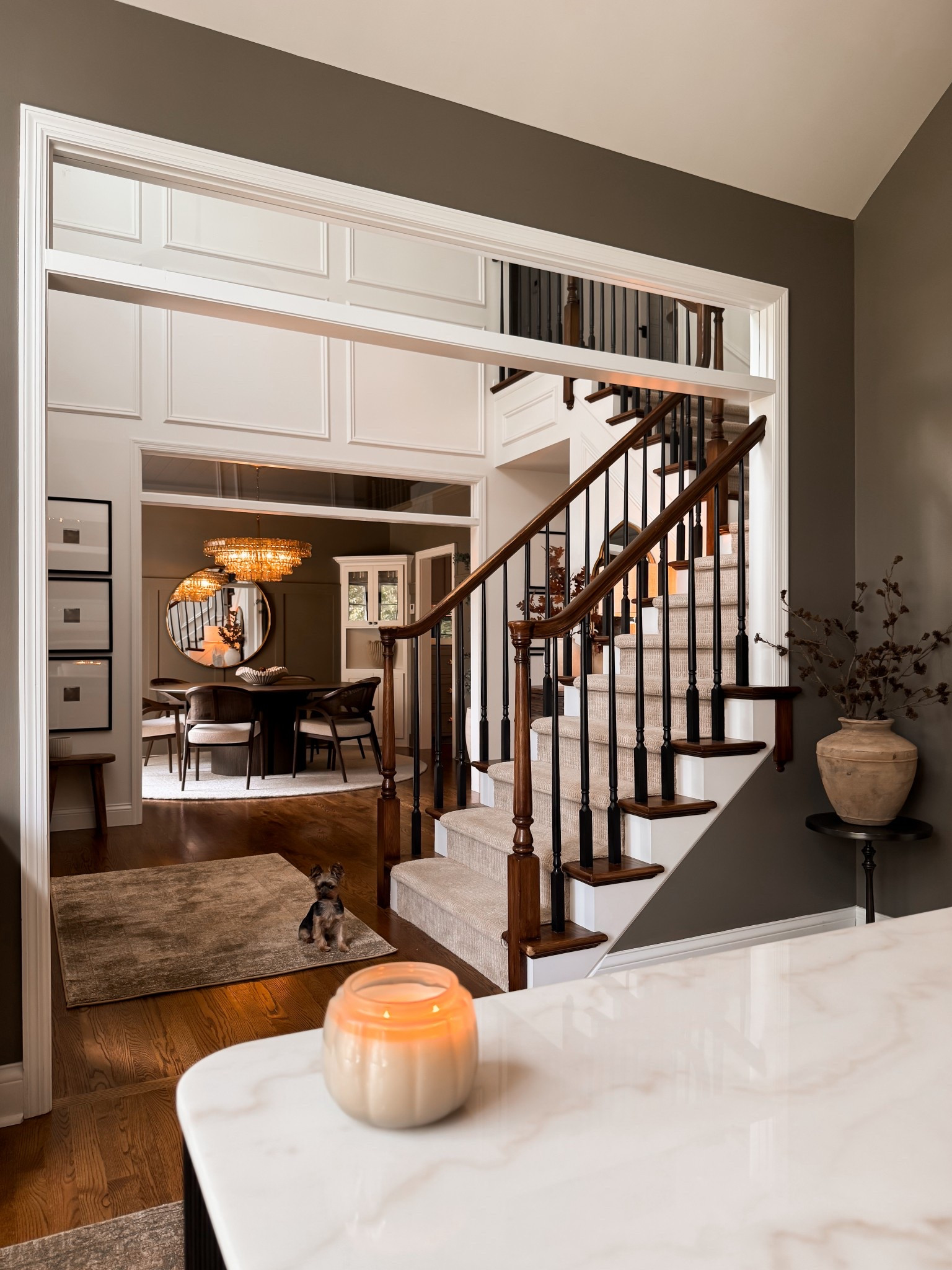 A moody Fall views from the office to the dining room. Painting these two rooms the same color was the best choice ever! 

#LTKSaleAlert #LTKHome #LTKStyleTip