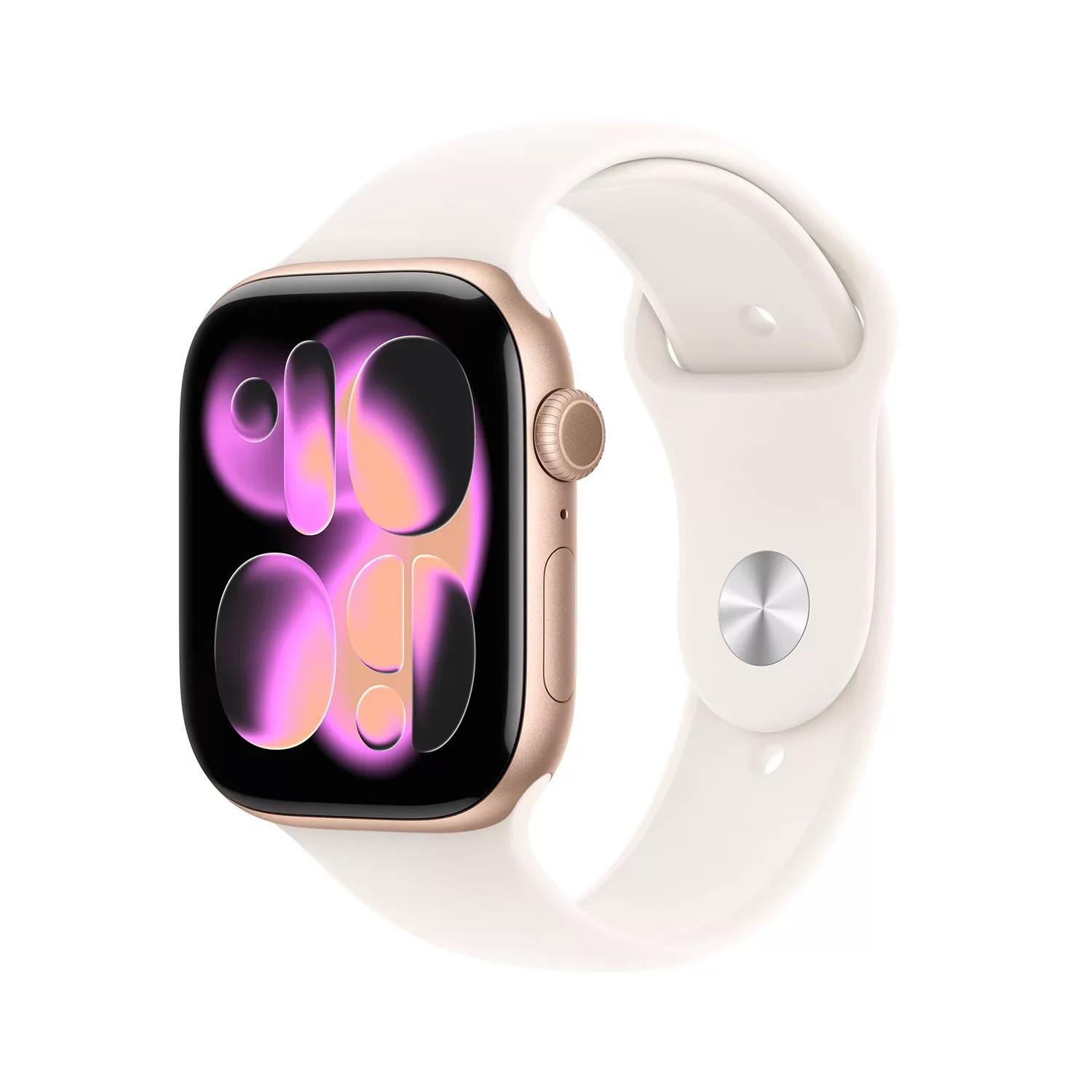 Apple Watch Series 11 GPS + Cellular 42mm Aluminum Case:- Rose Gold, Sport Band - M/L | Sam's Club