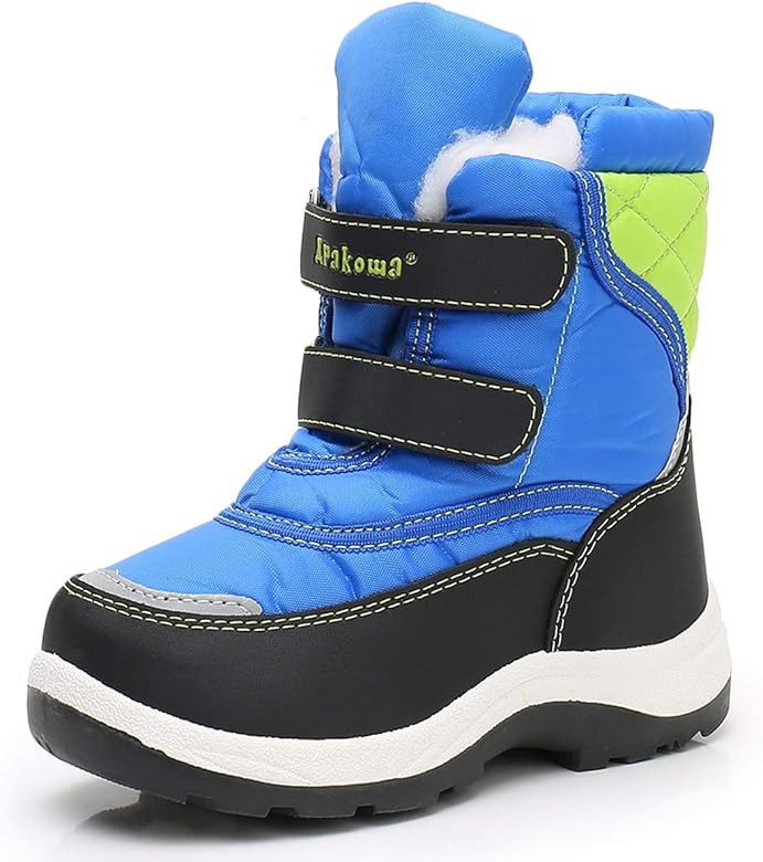 Apakowa Kid's Boys Girls Winter Snow Boots (Toddler/Little Kid) | Amazon (US)