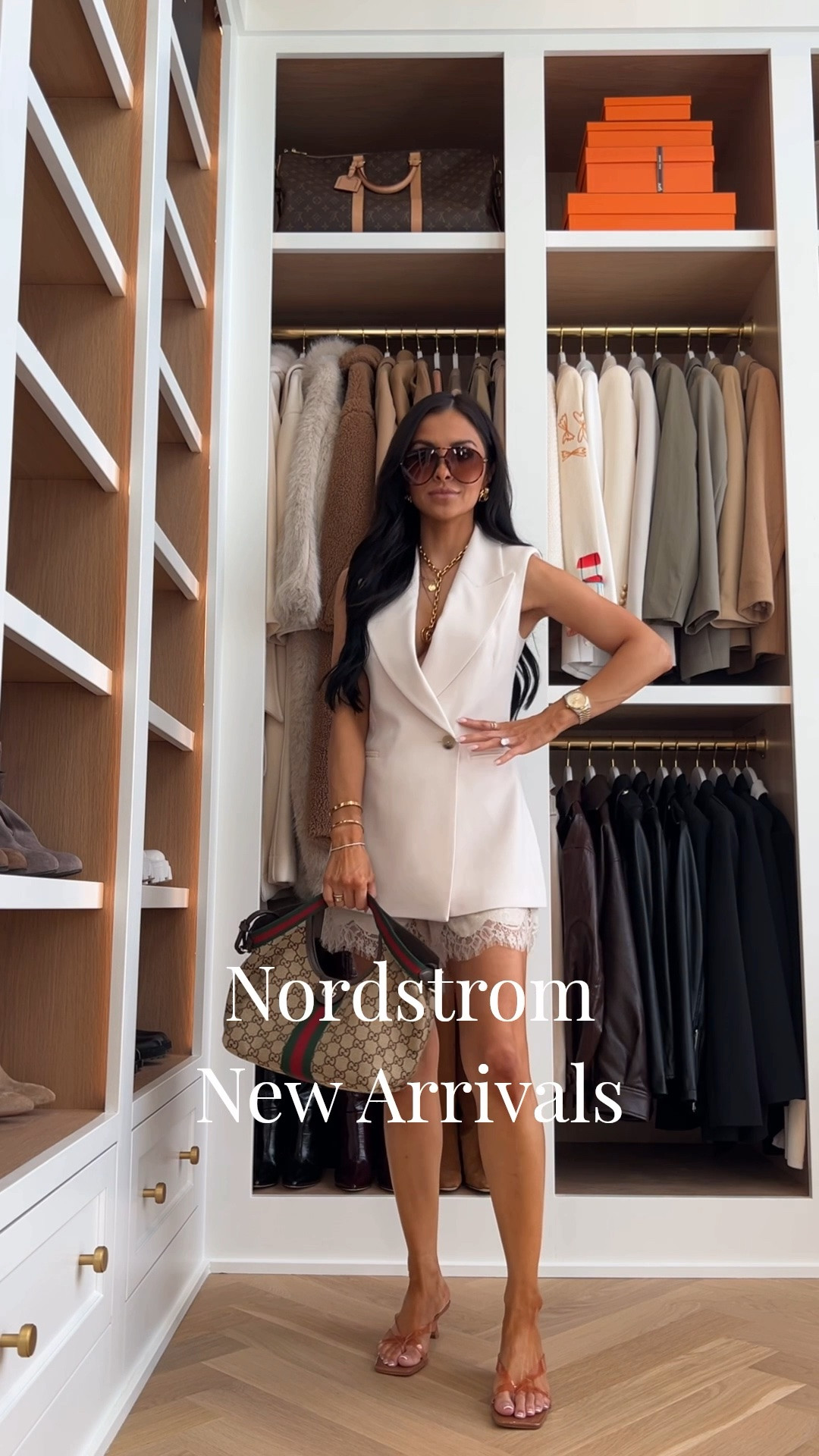 Nordstrom summer outfit
Nordstrom sleeveless blazer / vest top
Nordstrom lace trim shorts
Dolce vita jelly sandals 
Gucci giglio bag
Amazon best sunglasses

#LTKOver40 #LTKmomlife #LTKootd
