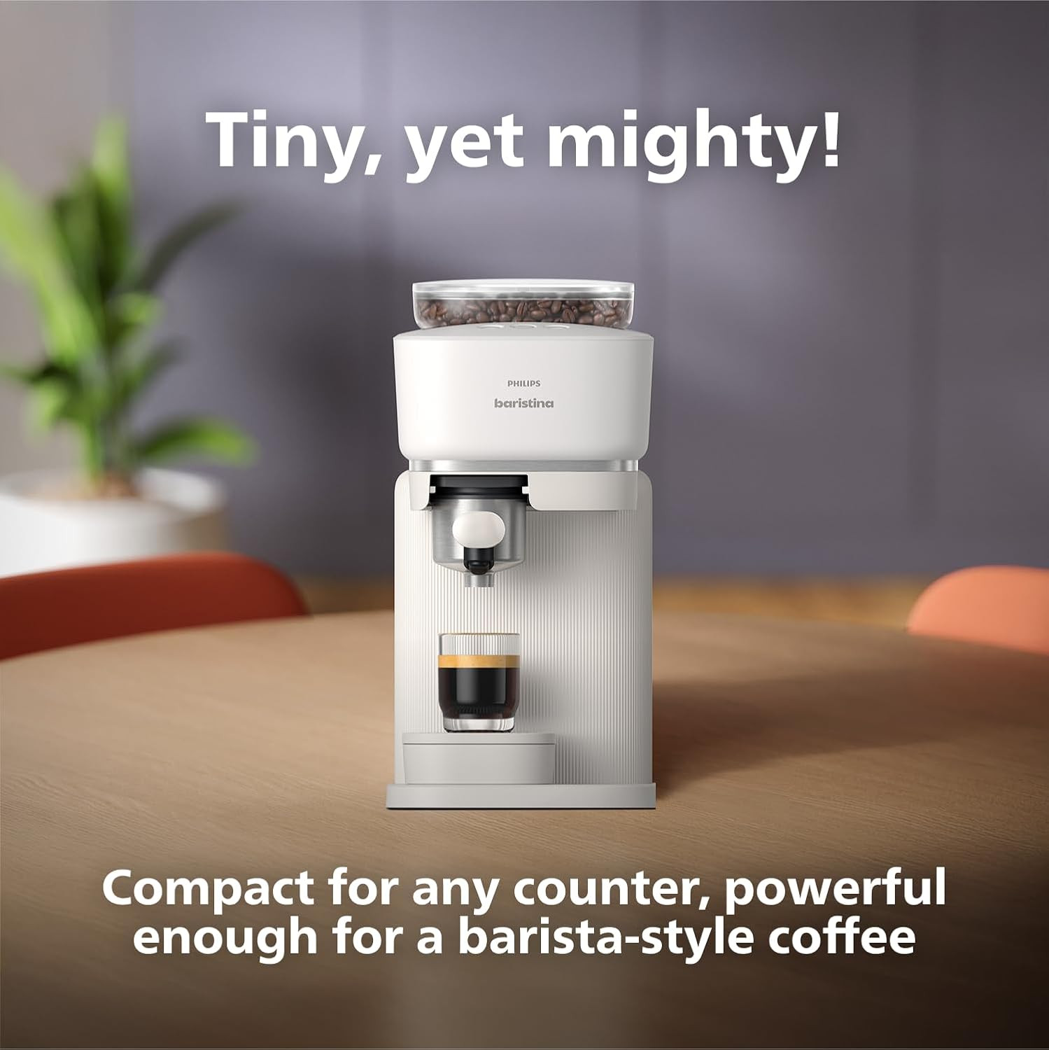 Philips Baristina Espresso Machine+Milk Frother Bundle. Real espresso. Compact coffee machine, po... | Amazon (US)
