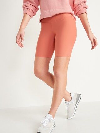 Extra High-Waisted Powersoft Hidden-Pocket Biker Shorts for Women -- 8-inch inseam | Old Navy (US)