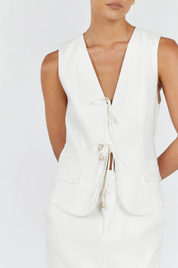 LUCCA MILK MIDI SKIRT | DISSH