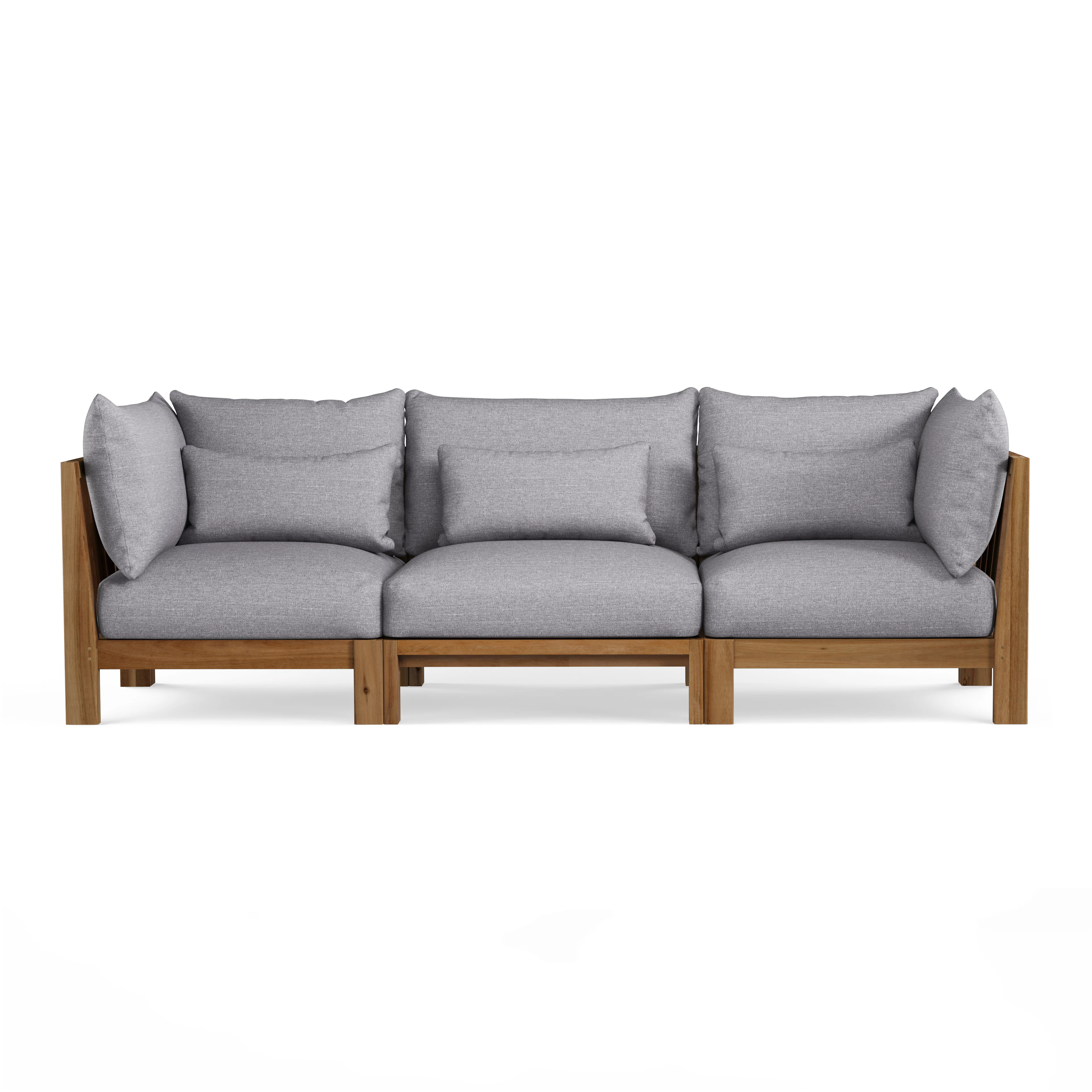 Cove 102.75" Outdoor Modular Sofa - Basket Gray | Article