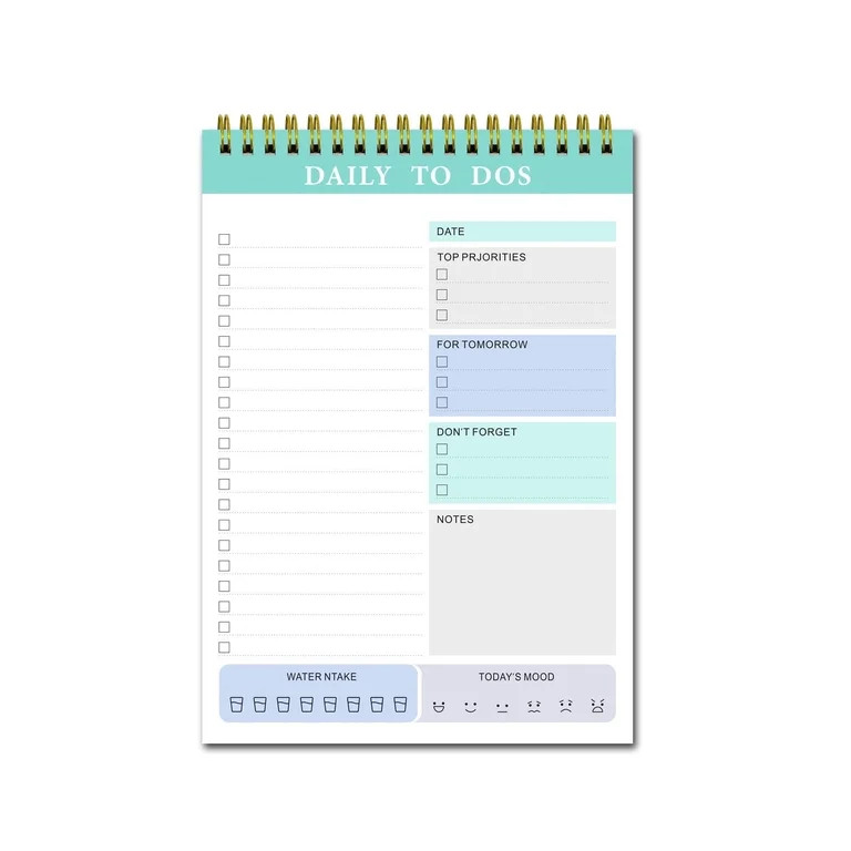 Notebooks for Work Daily To-Do Notepad, To-Do List Notepad Time Management Task Plan List Noteboo... | Walmart (US)