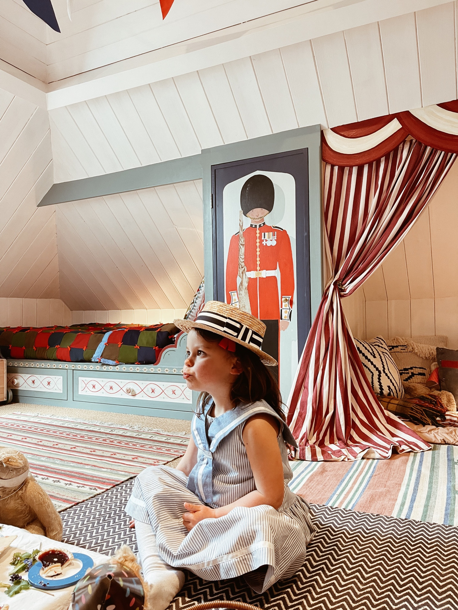 Traditional girls straw boater hat 

#LTKkids #LTKbaby