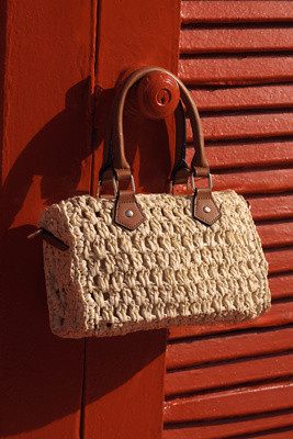 Berrie Mini Raffia Hand Bag | Anthropologie (US)