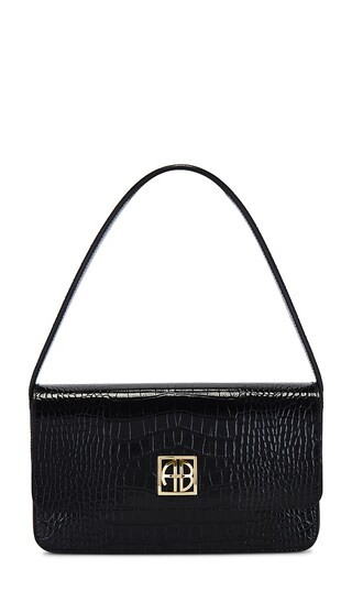 Elly Shoulder Bag in Black Embossed | Revolve Clothing (Global)
