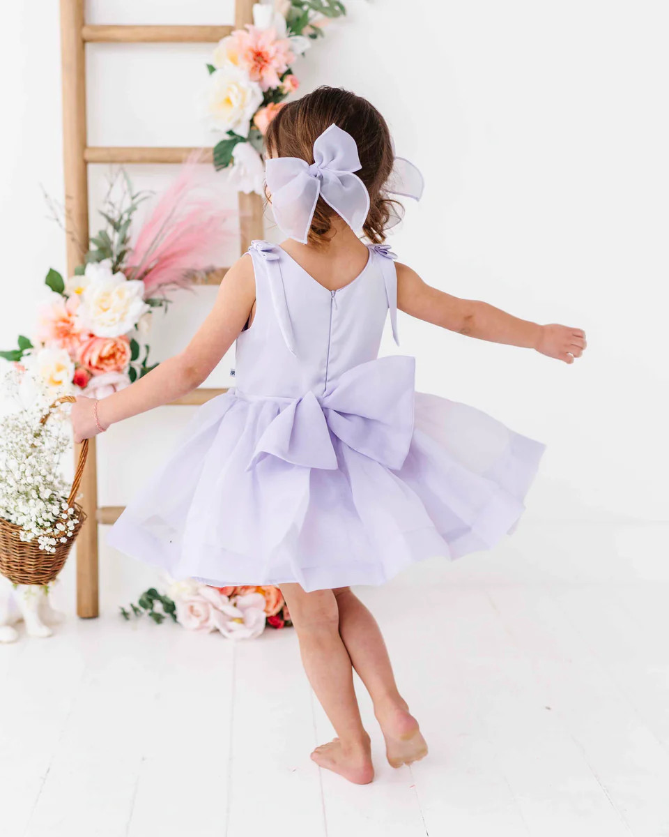 Lilac Satin Dress | Bums & Roses