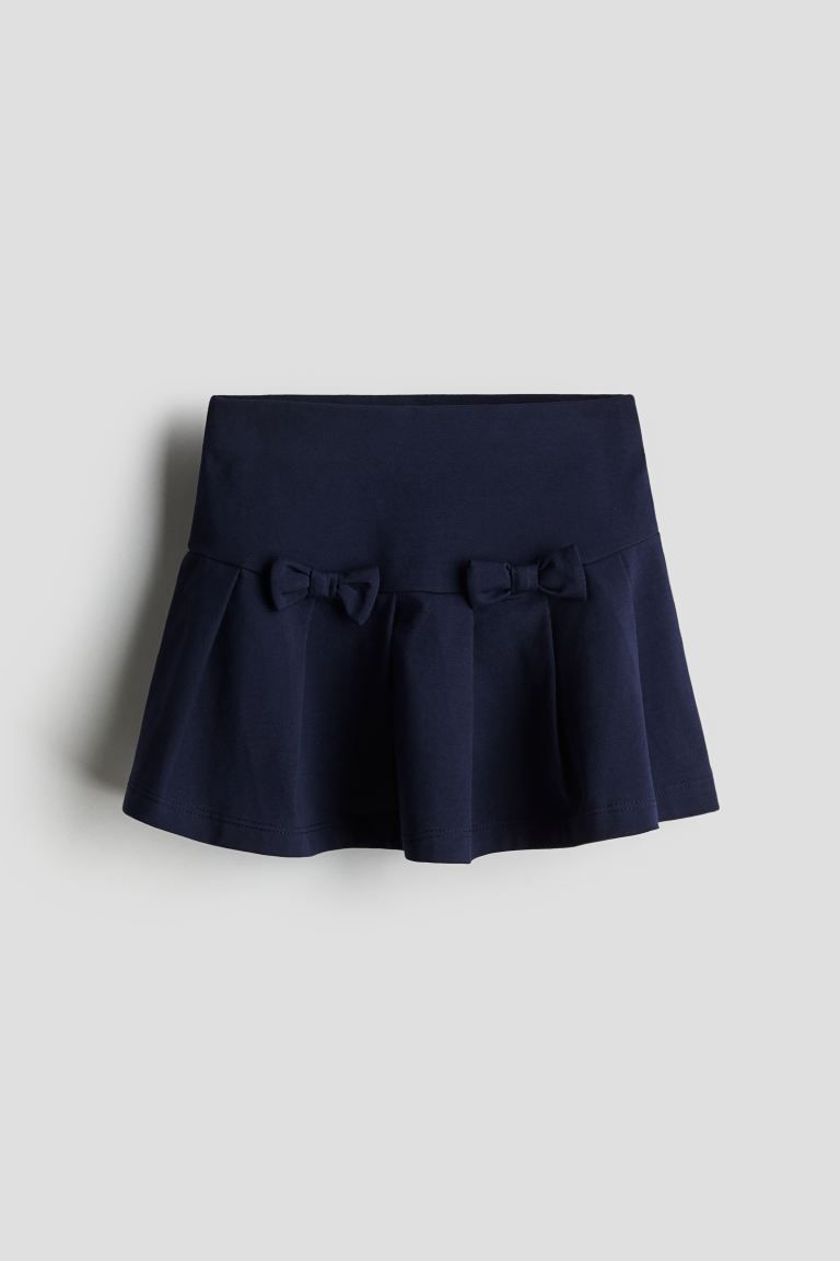 Pleated Jersey Skirt - Navy blue - Kids | H&M US | H&M (US + CA)