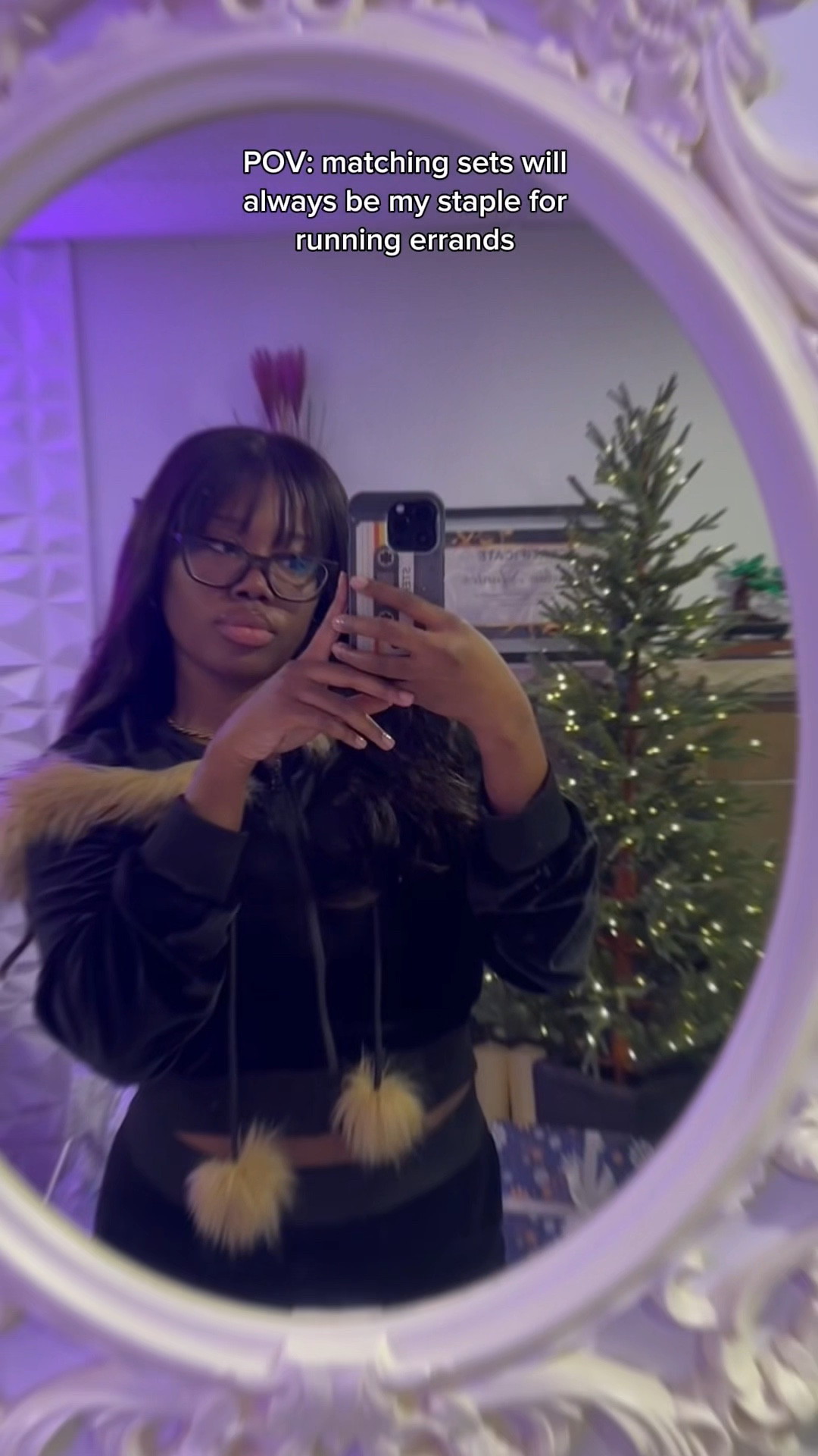 a cozy gyal in her matching set 🖤

#LTKstyletip #LTKwinter #LTKcanada