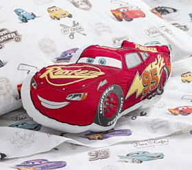 Disney and Pixar Cars Lightning McQueen Pillow | Pottery Barn Kids